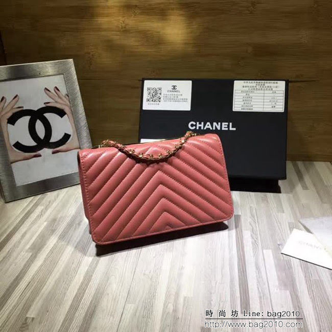 香奈兒CHANEL V982新款新顏色專櫃品質羊皮鏈條小包 DSC1259